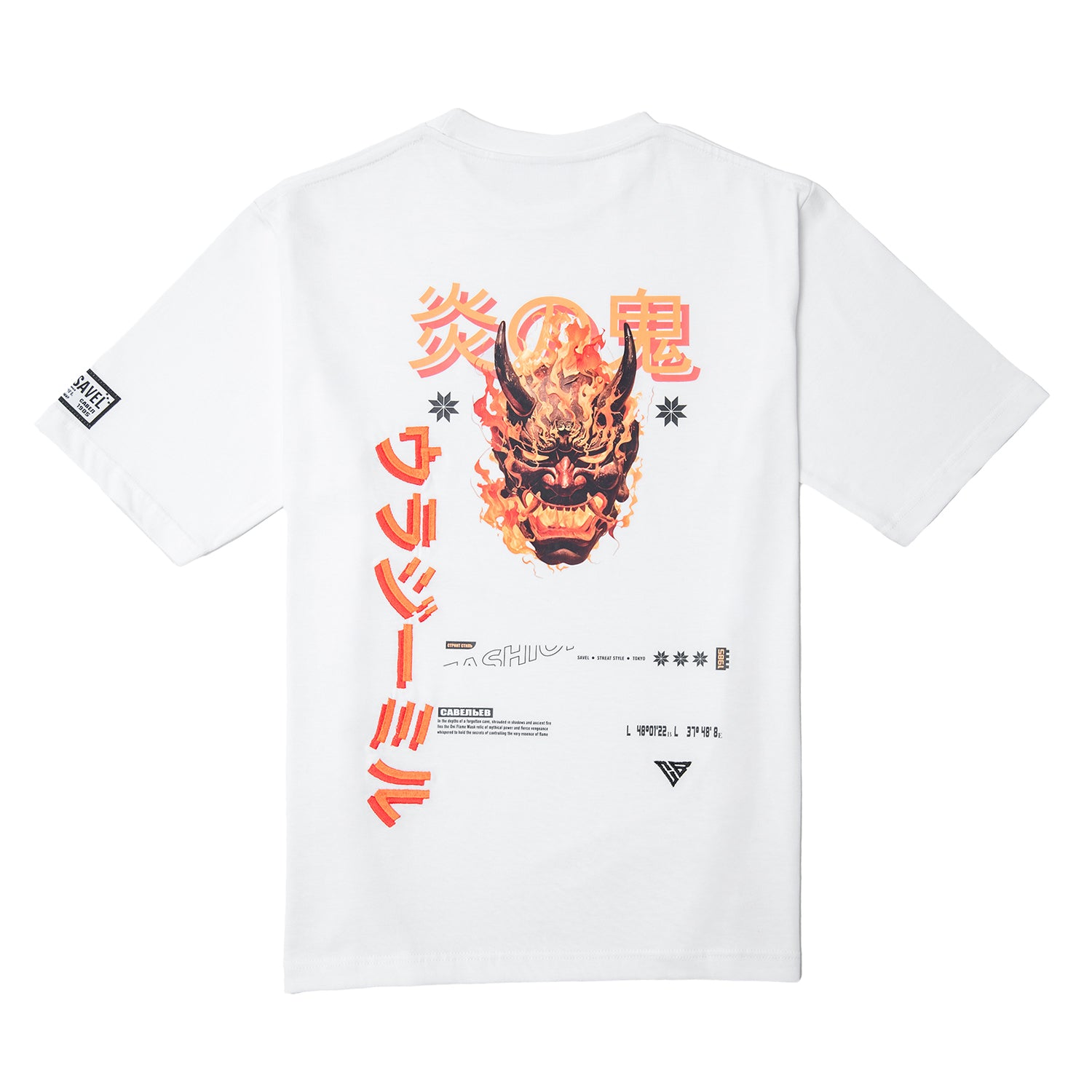 T-shirt Medium Fit - Demon Flames