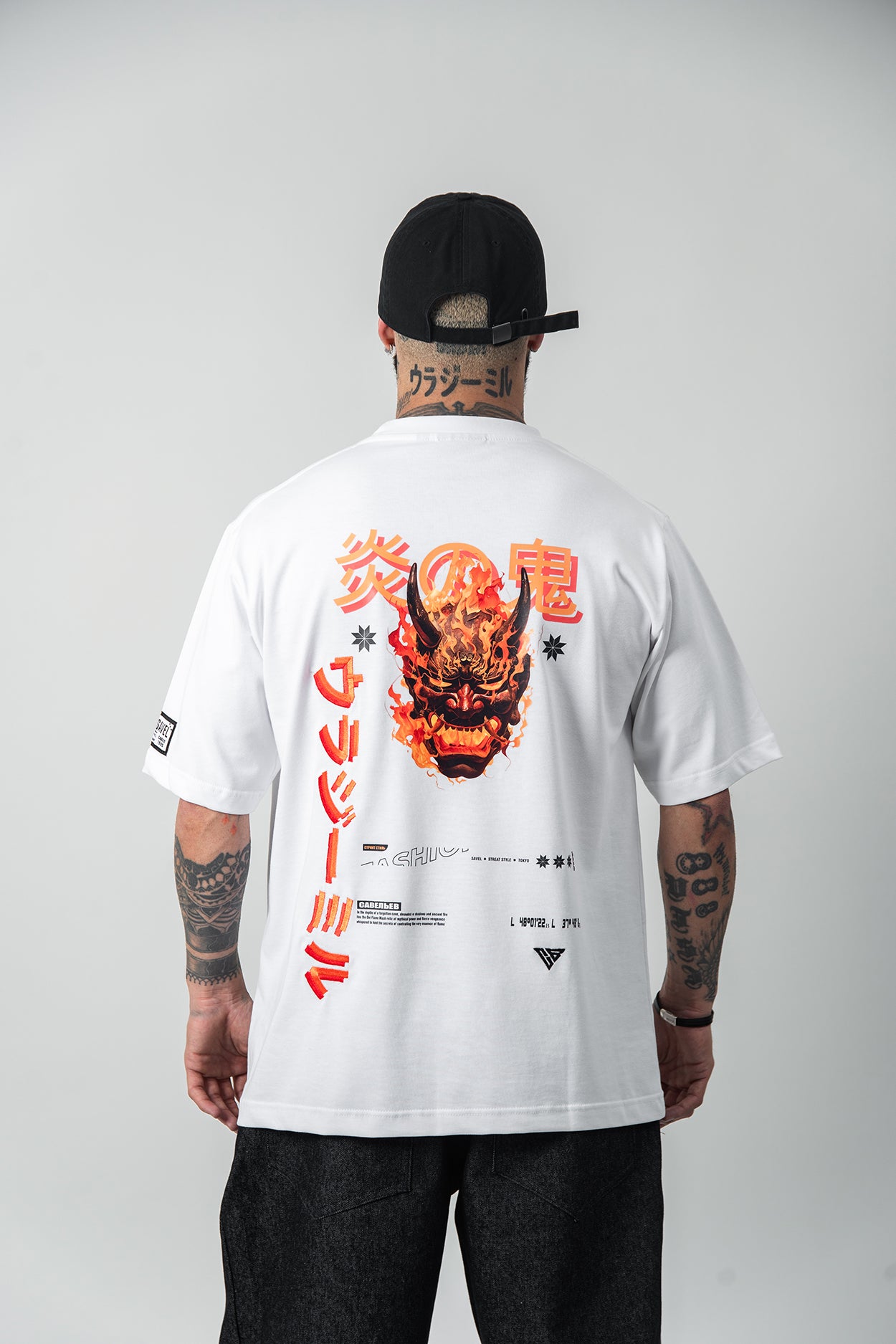 T-shirt Medium Fit - Demon Flames